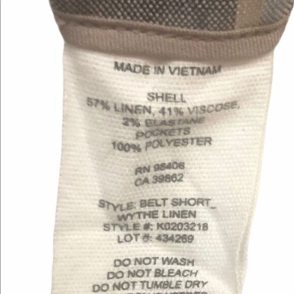 Women’s High Waisted Belted Theory Shorts. Size 4 - Picture 6 of 6